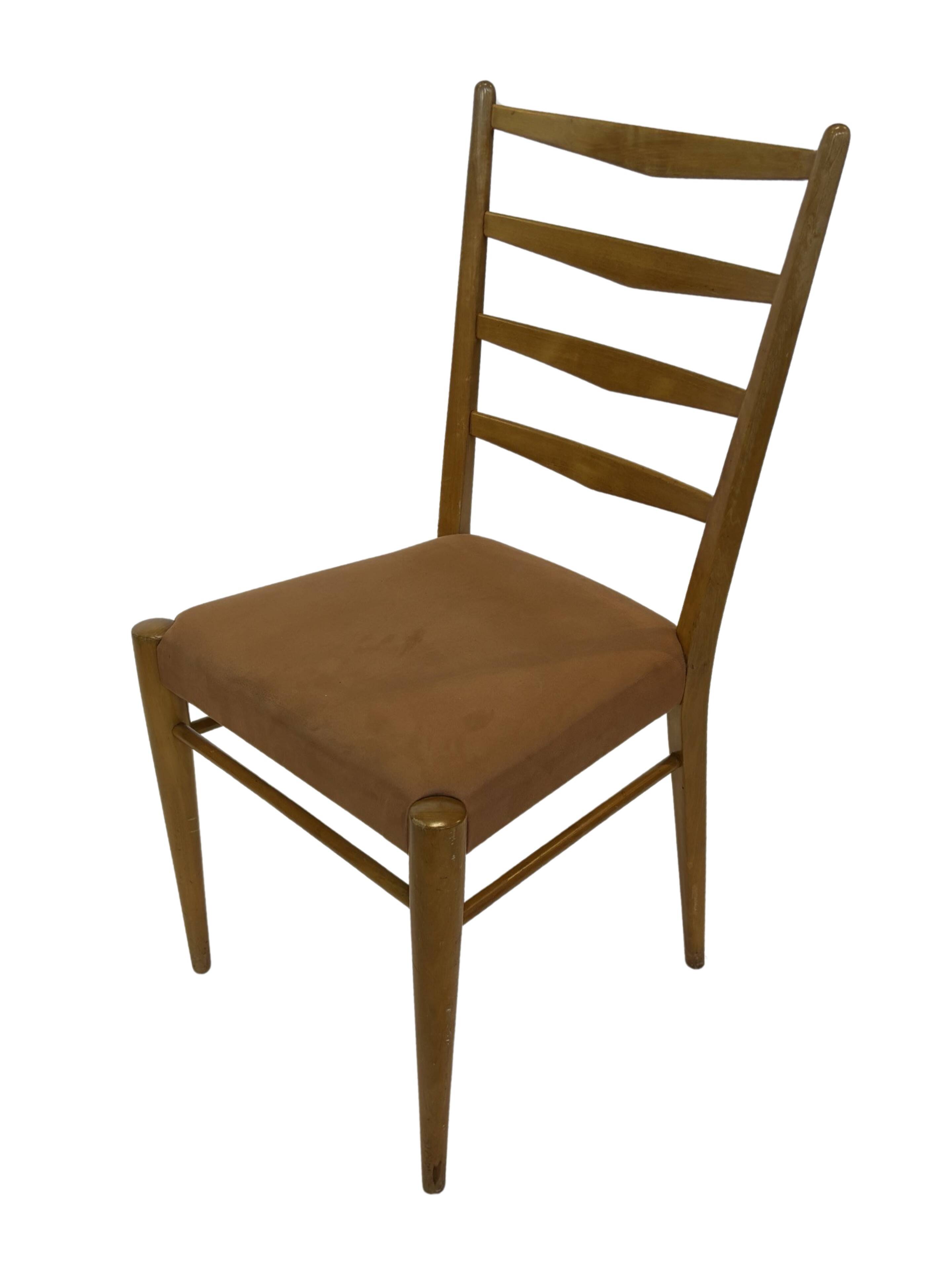 Set of 4 vintage chairs Cees Braakman Pastoe ST09 50's