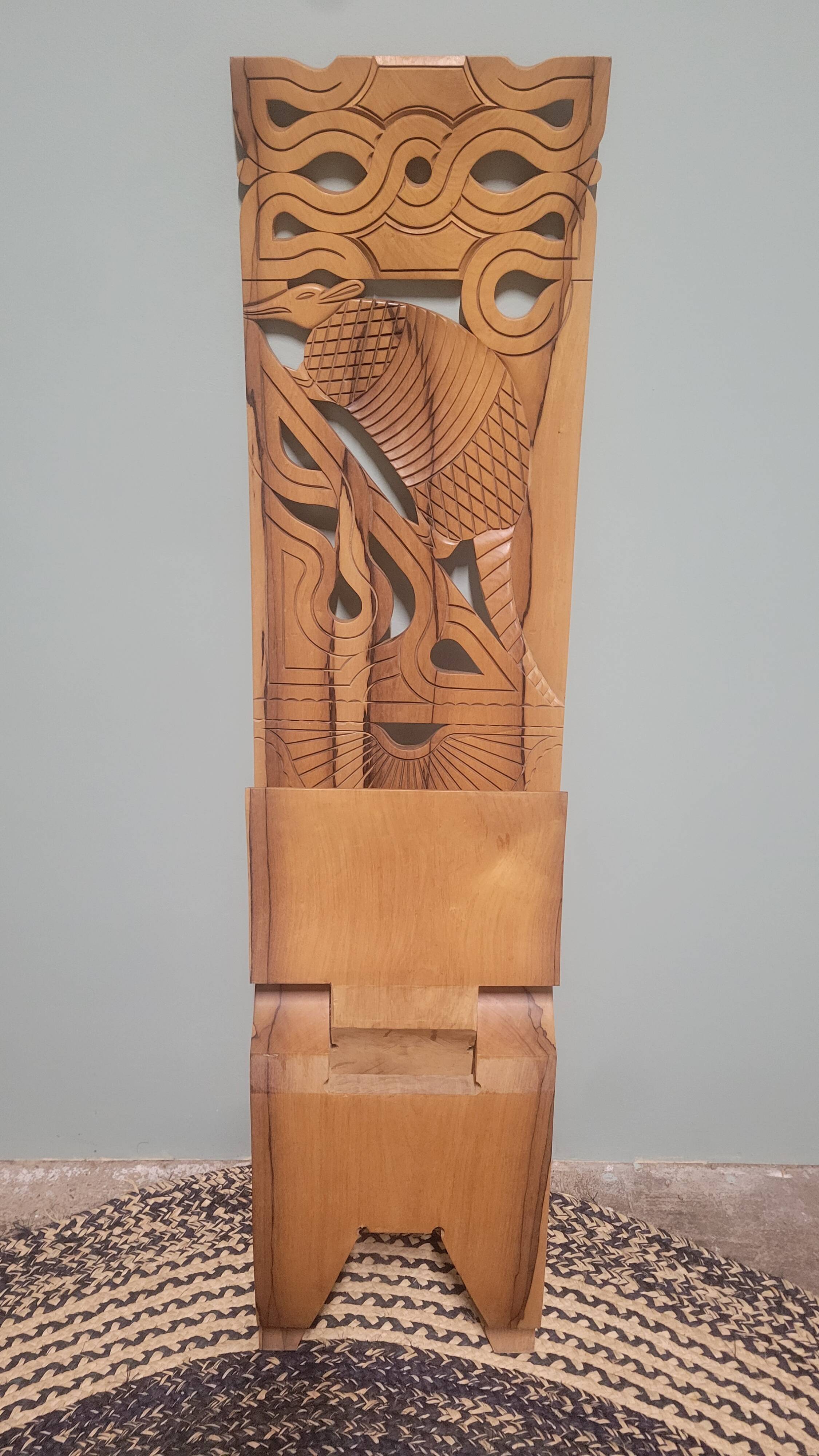 Large wooden chair