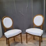 Louis XVI living room in gilded wood