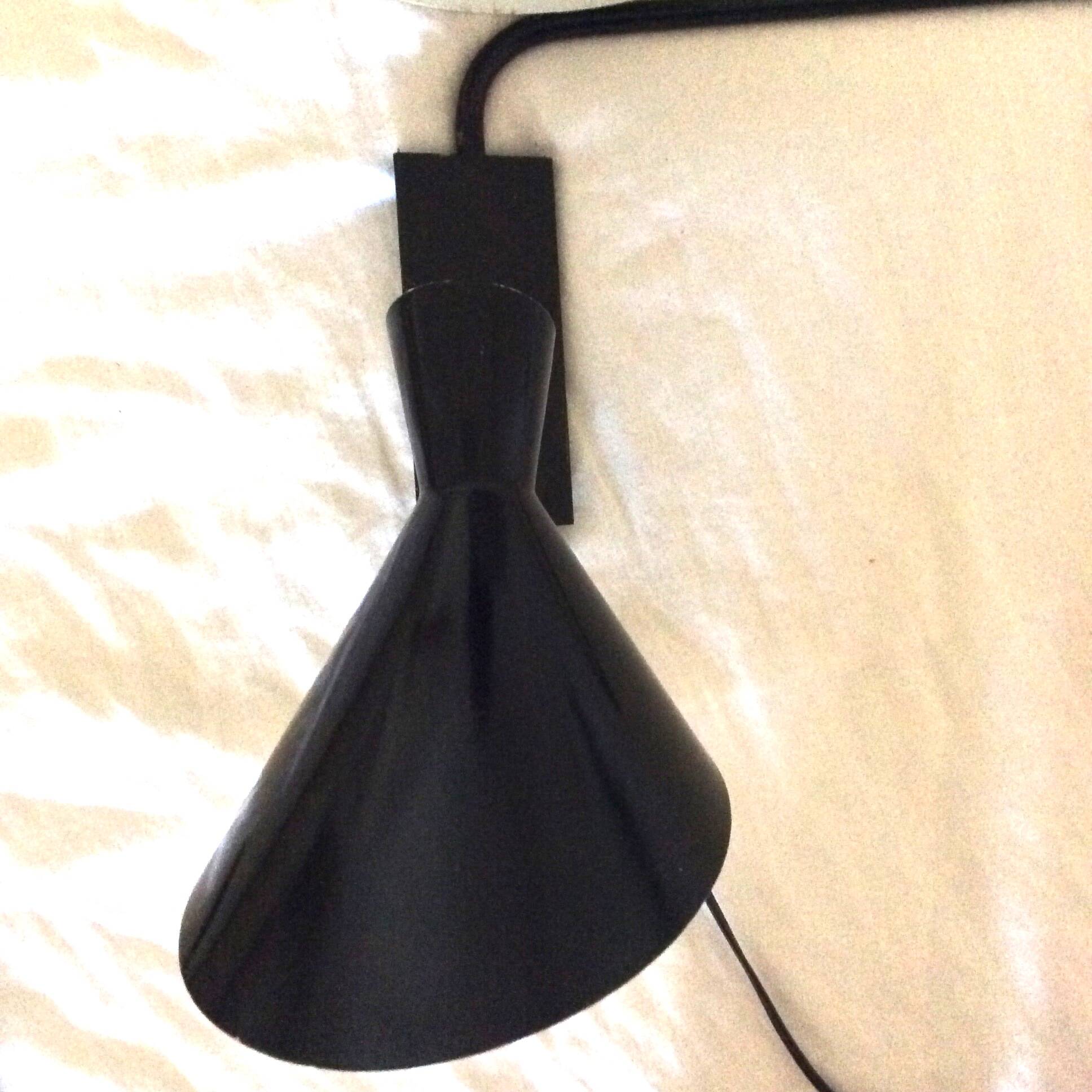 Light fixture, metal wall sconce, 1960s