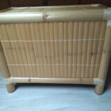 Commode en bambou brut 3 tiroirs