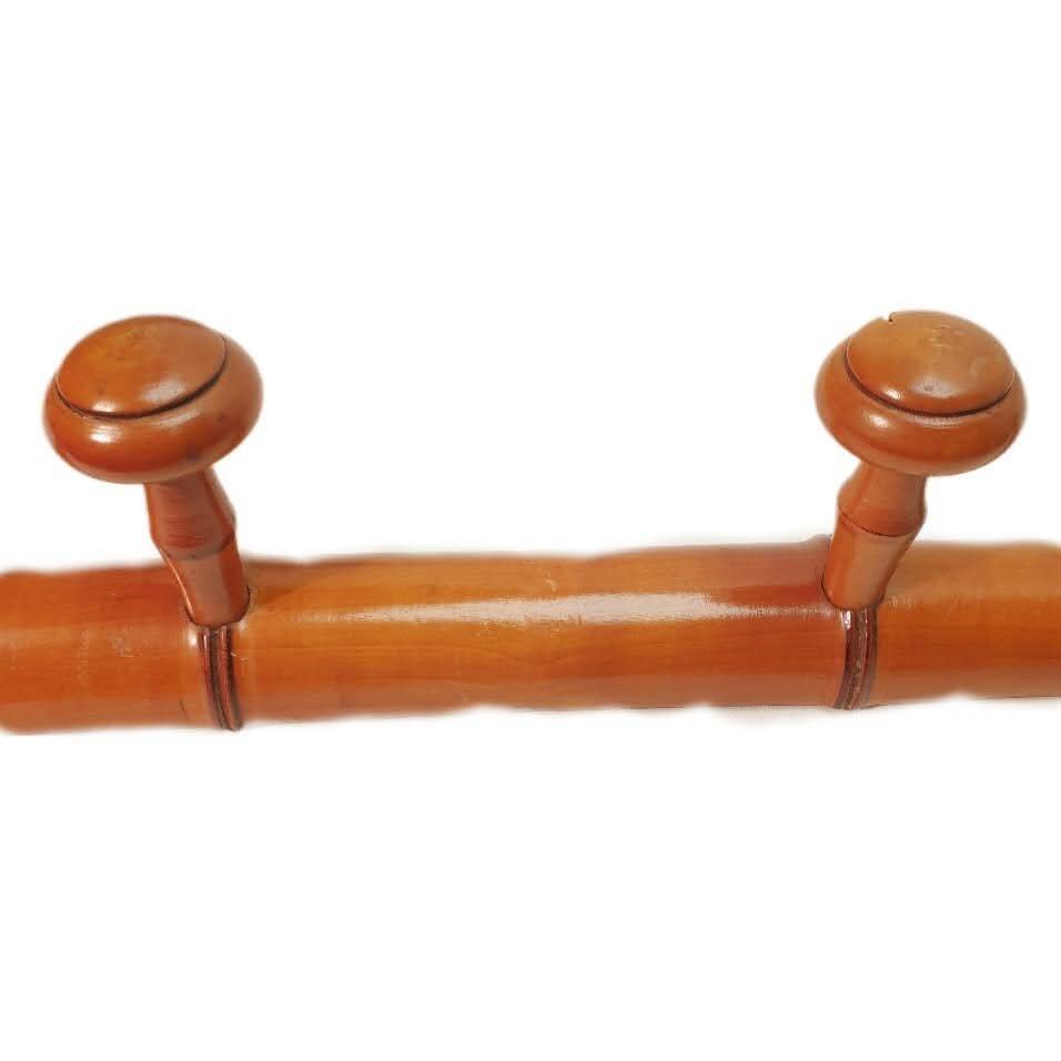 Bamboo style 5 hook coat rack