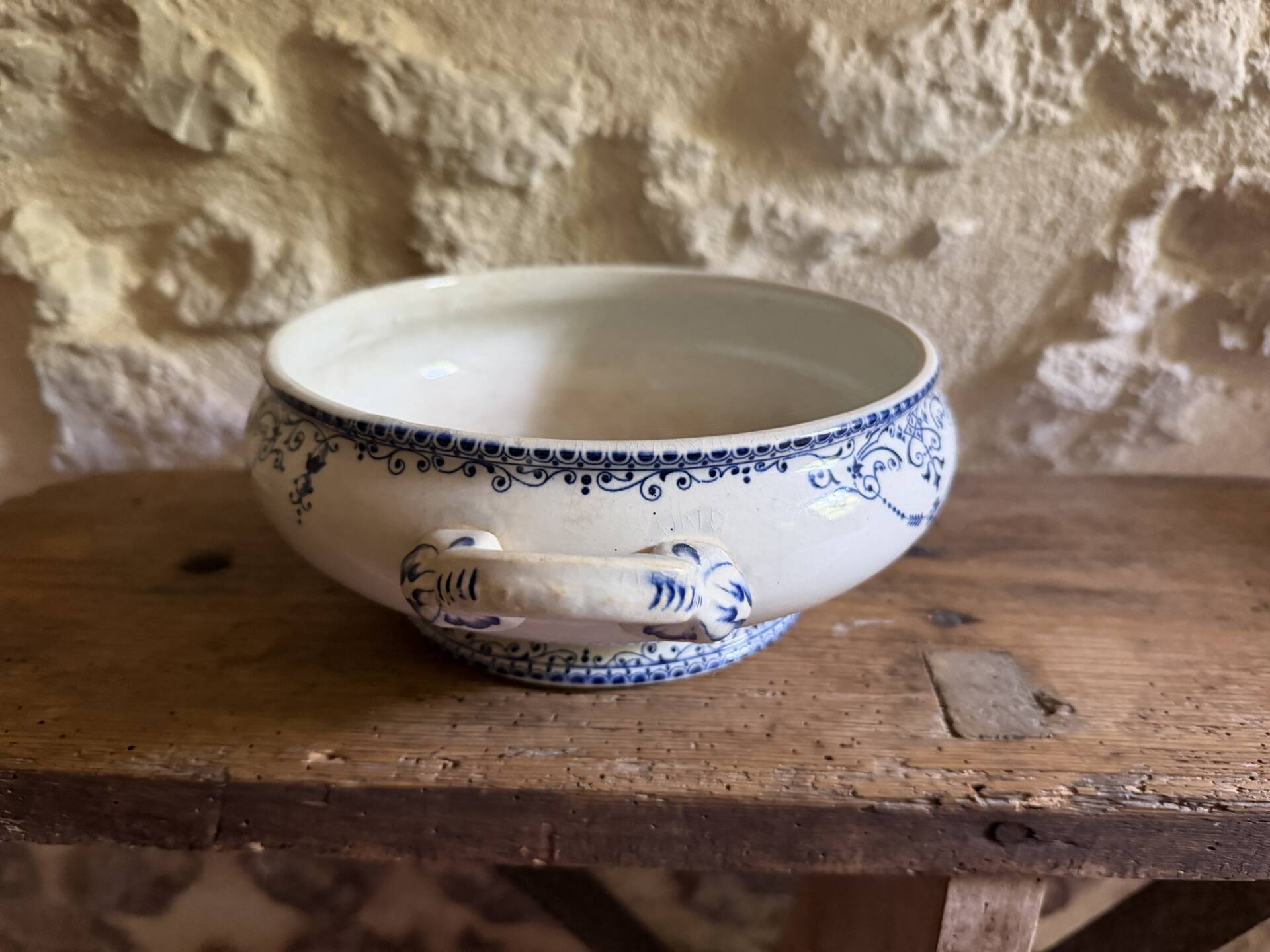 Fruit bowl in ironstone model Balzac
