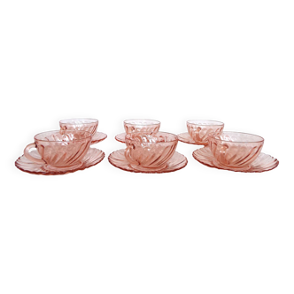 6 tasses rosaline