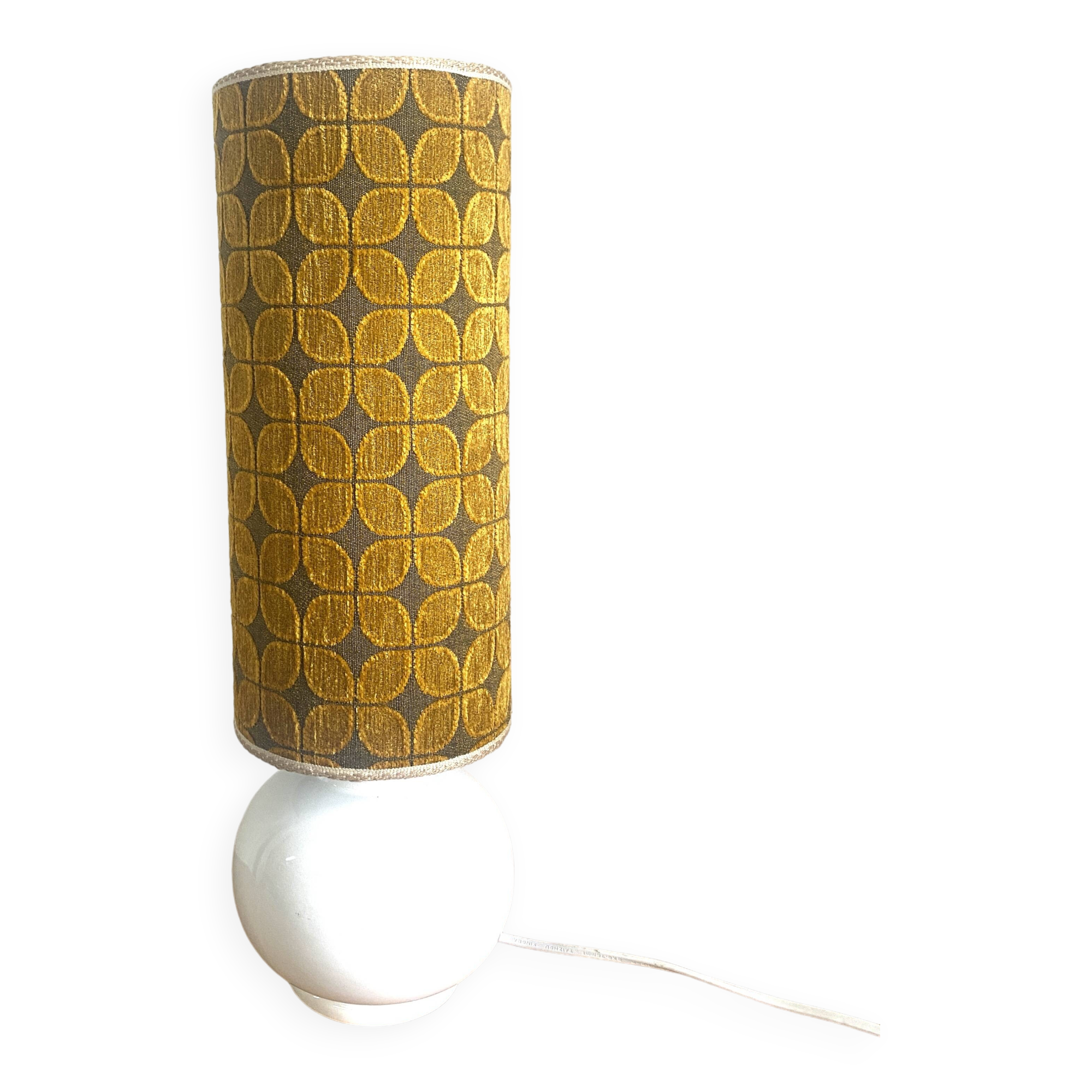 Upcycled vintage lamp - upcycling - Retro Velvet Clover