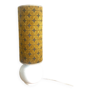 Lampe vintage upcyclée - velours