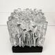 Glass and bakelite ceiling lamp