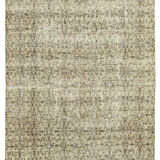 Handwoven antique anatolian beige rug 207 cm x 297 cm
