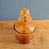 Terrine Vintage Tête de Sanglier en Céramique, Plat de Service Gibier