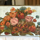 Peinture bouquet de fleurs art nouveau