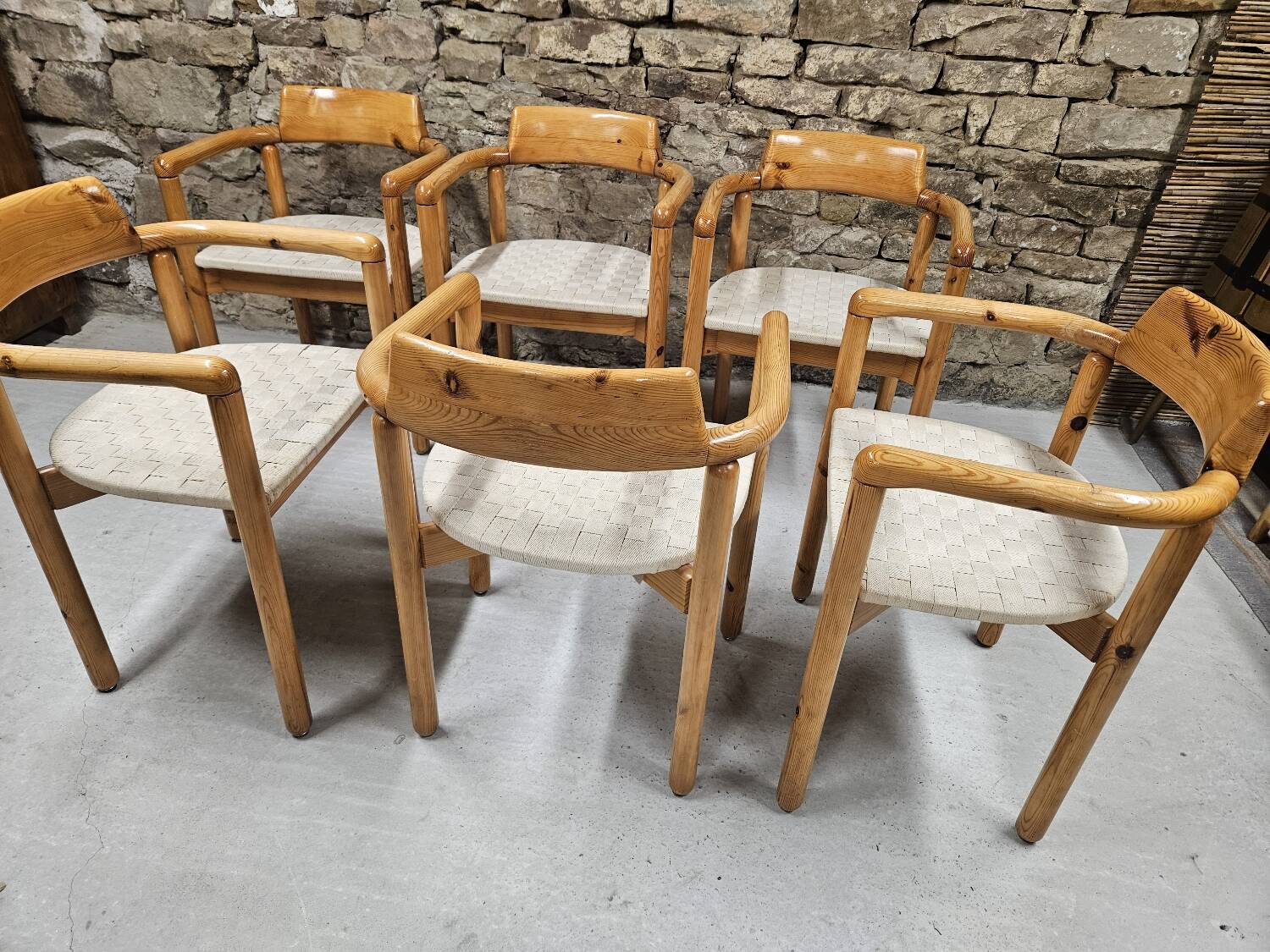 Lot of 6 Rainer Daumiller armchairs