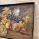 Still life on wood painted in oil 19th