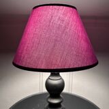 Small black wooden lamp