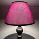 Small black wooden lamp