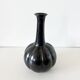 Vase céramique émail noir 1950