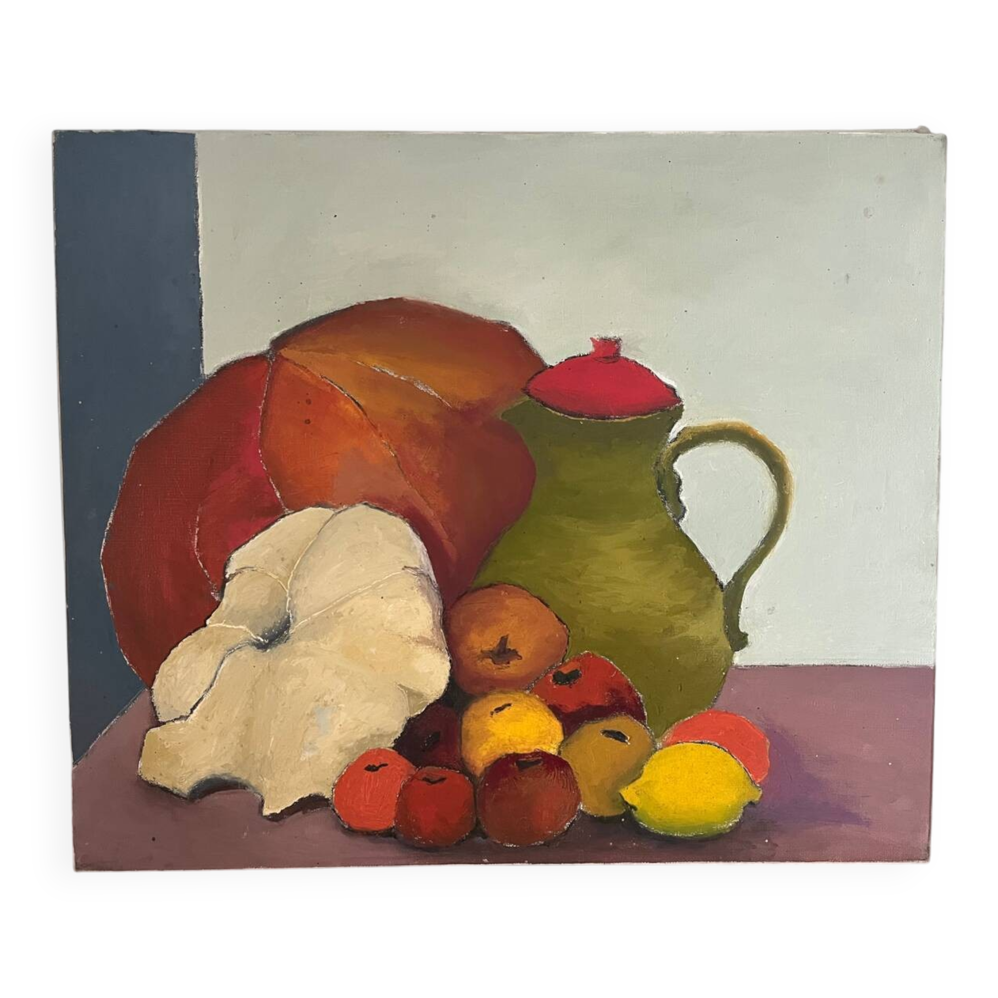 Autumn still life, oil on canvas countersigned Laffargue