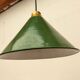 Old enamelled sheet metal lamp