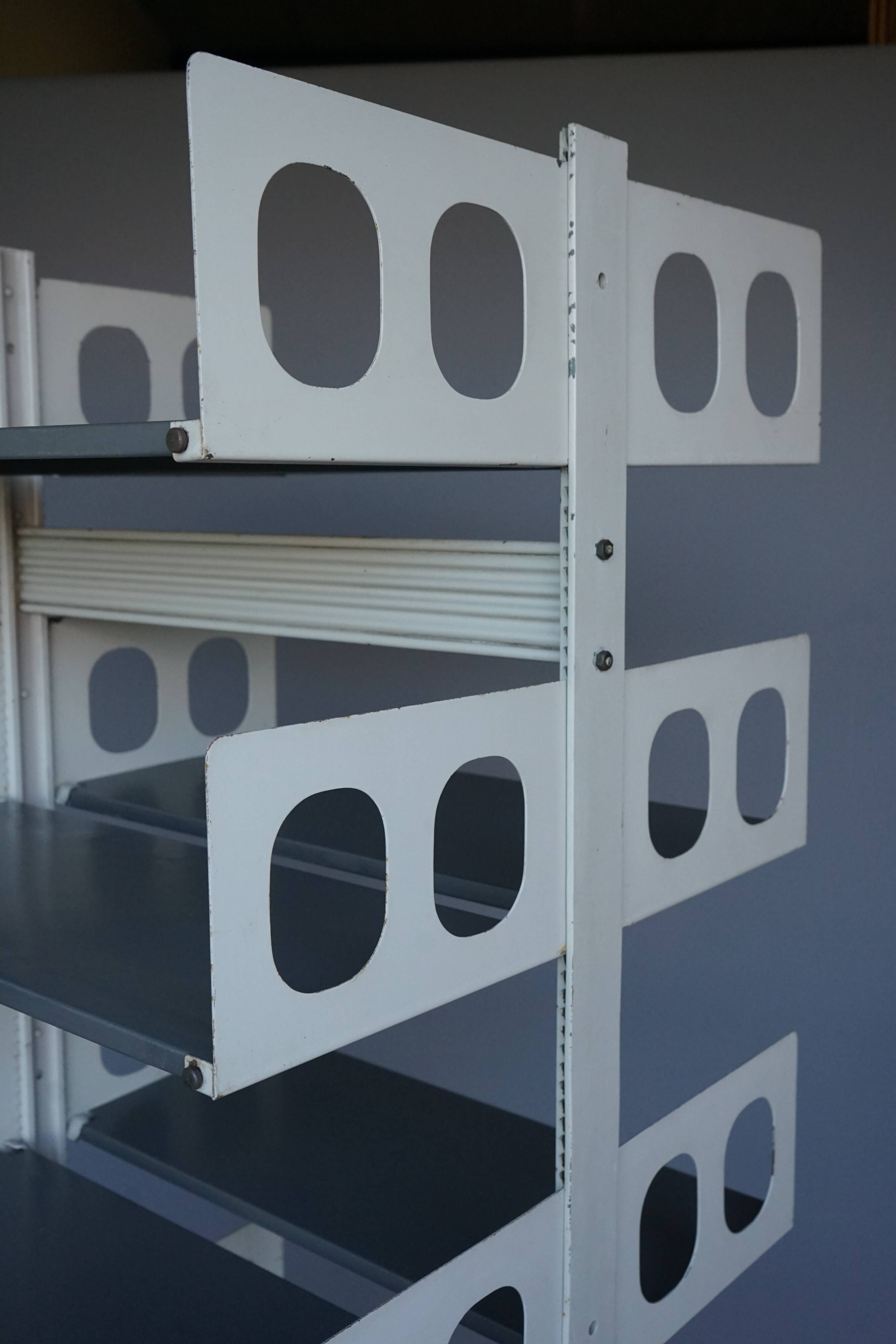 'Triennal' Industrial Shelving Unit from Lips Vago. 1950s
