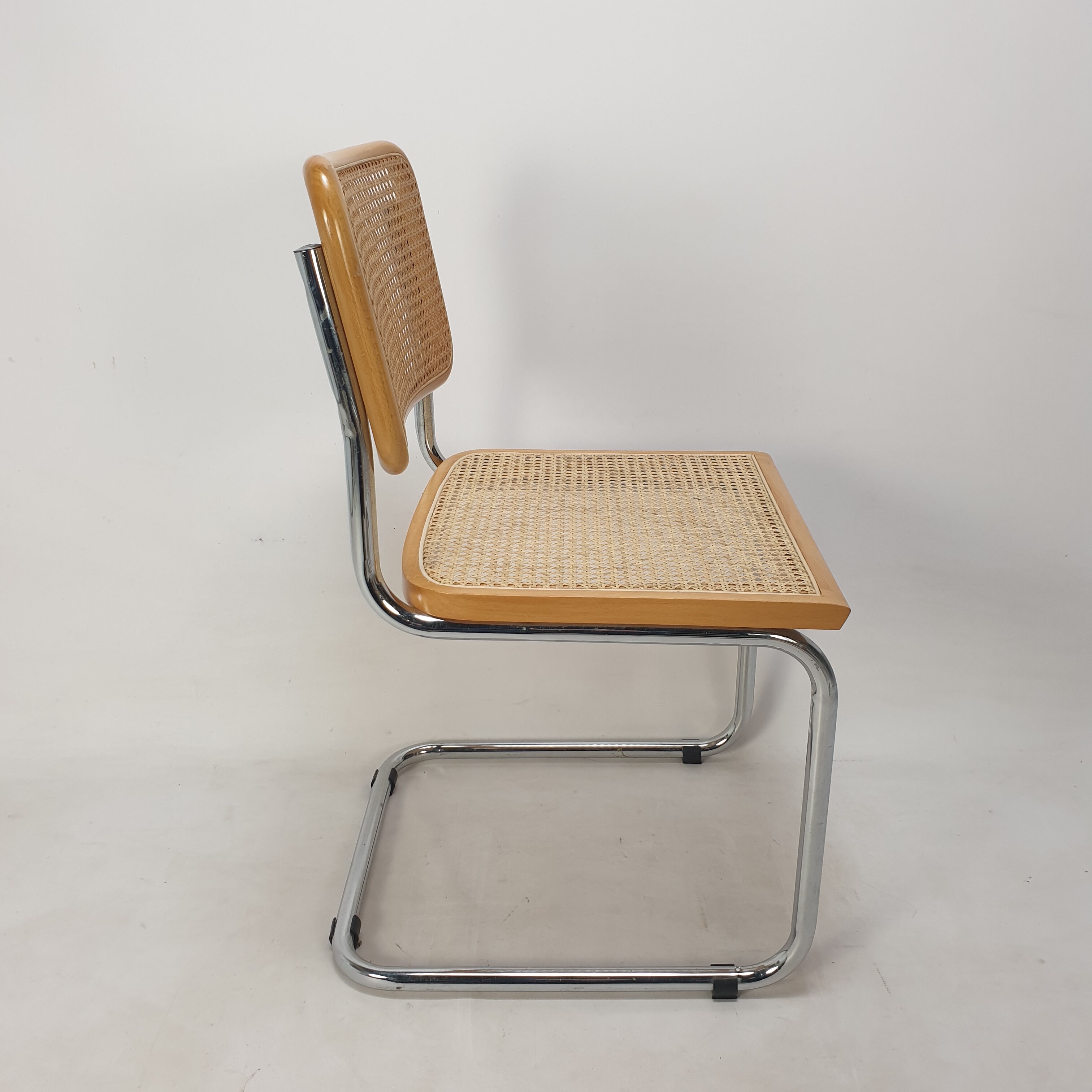 Set of 5 vintage Cesca chairs by Marcel Breuer