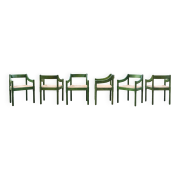 Cassina Model Carimate chair by Vico Magistretti, Set of 6