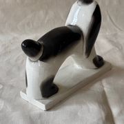 Chien en céramique Geo Condé 1930 Saint-Clement