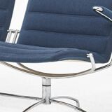 Jens Armundsen for Fritz Hansen — “SAS Chair” Sofa — Chromed Metal Frame —