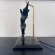 Thai warrior lamp base in bronze