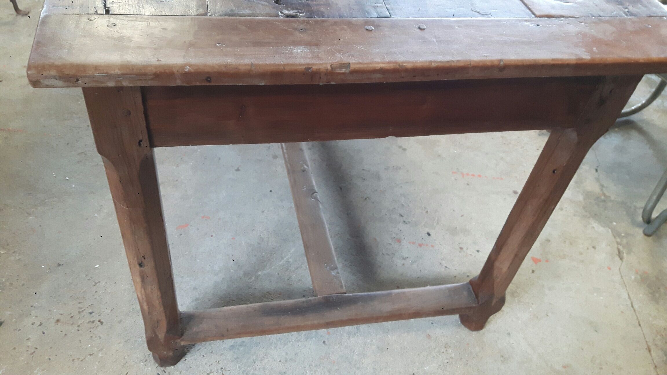 Old rustic farm table