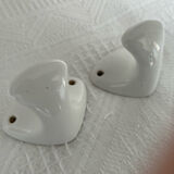 Pair of ceramic hooks