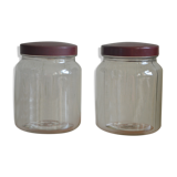 Glass jar, Bakelite lid