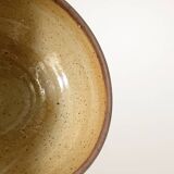 XL brown stoneware salad bowl