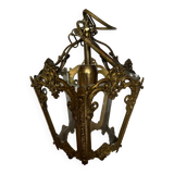 Vintage brass lantern pendant