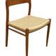 Set of 4 JL Moller model 75 chair by Niels Otto Moller Danish Design