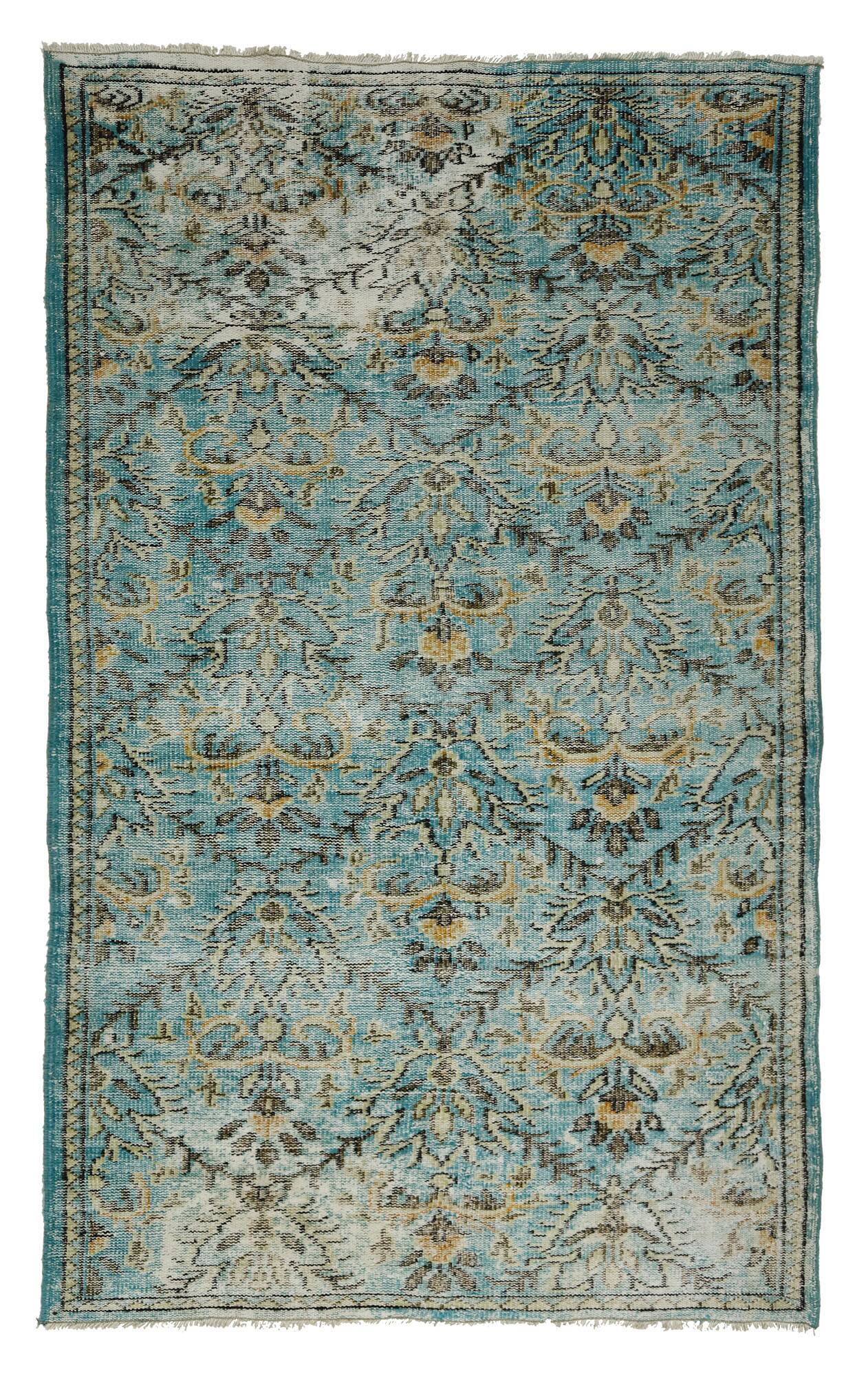 Turkish Anatolian Handmade Vintage Rug 245 cm x 150 cm