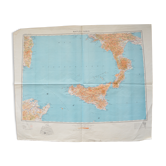 Carte IGN vintage Naples-Tunis