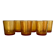 6 amber glasses Sierra vintage