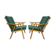 2 armchairs boomerang model by Ton