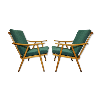 2 armchairs boomerang model by Ton