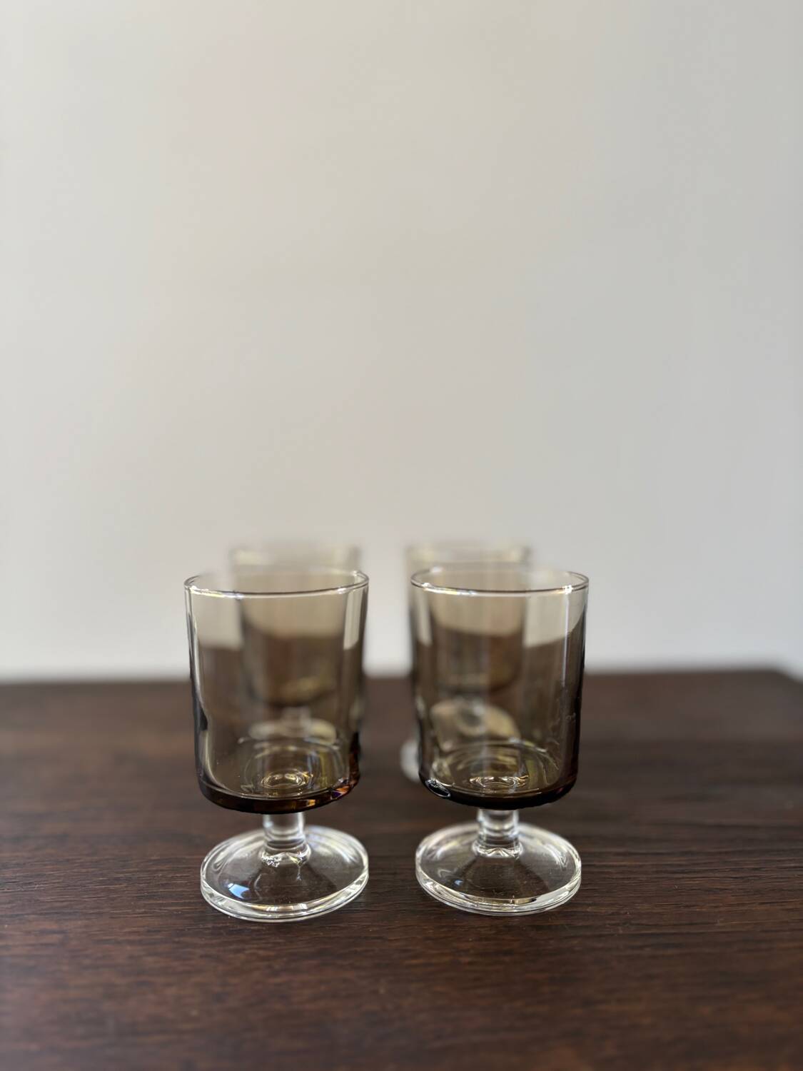 4 verres à pied luminarc vintage modèle Suède