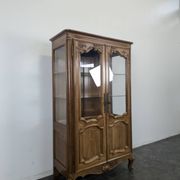 Louis XV style display cabinet in cherry wood