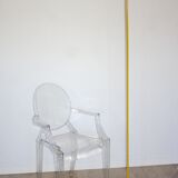 Yellow lacquered design floor lamp