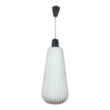 Vintage MCM glass pendant with metal rod