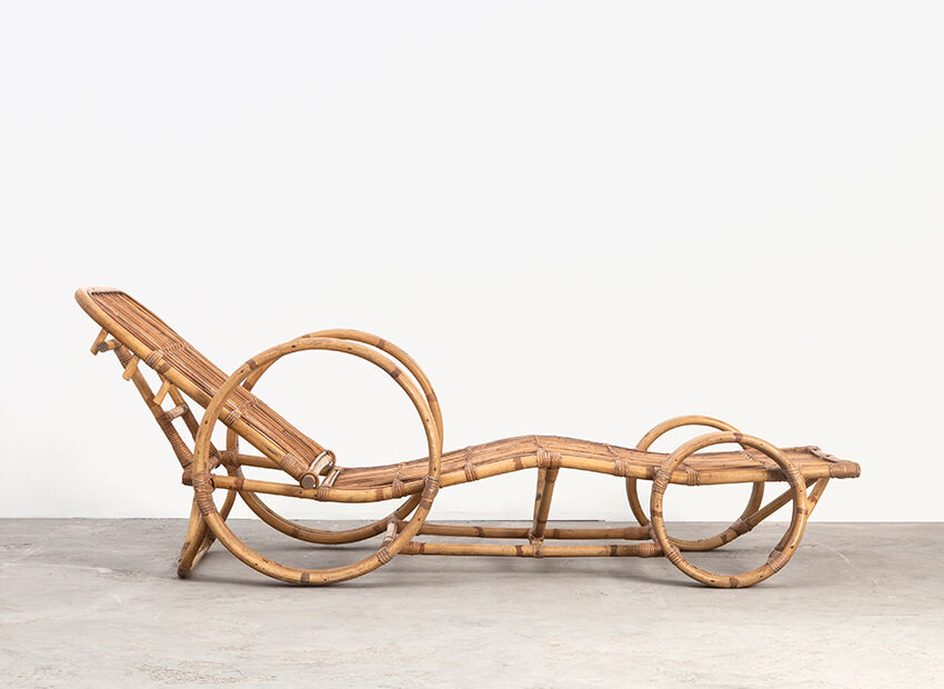 Lounge Chair in rattan, Netherlands 50 years
