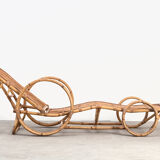 Lounge Chair in rattan, Netherlands 50 years