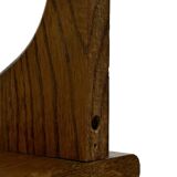 Vintage wall rack book shelf 1970s wood minimalist design