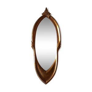 Miroir doré patiné