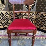 Suite of 6 english mahogany chairs 19th restored