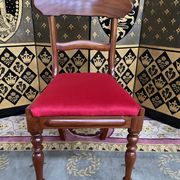 Suite of 6 english mahogany chairs 19th restored