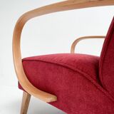 Renovated Jindrich Halabala armchair, 1950s