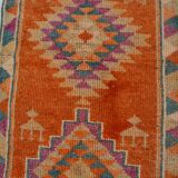 Orange Neutral Vintage Runner Rug sku 2113
